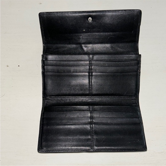 Vintage Coach Ashley Jacquard and Leather Vintage Wallet - Picture 8 of 9